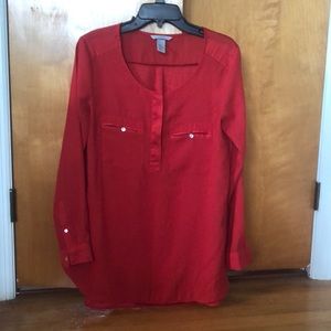 H&M red tunic top!